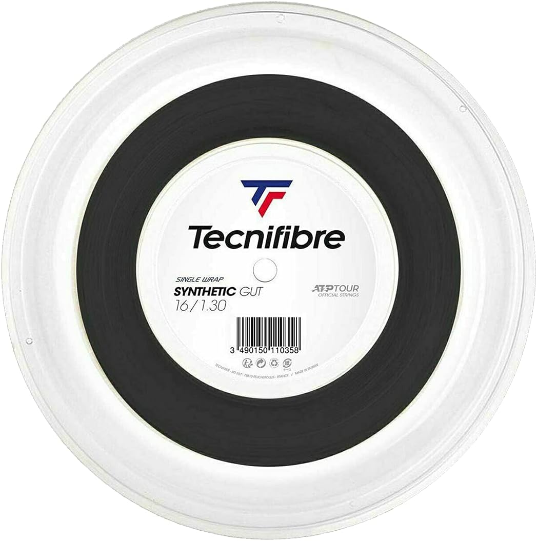 Tecnifibre Synthetic Gut Tennis String Reel - 660' Gold & Black